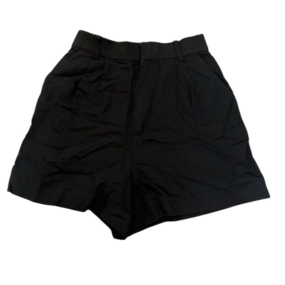 Zara Black High Rise Line Blend Short XS